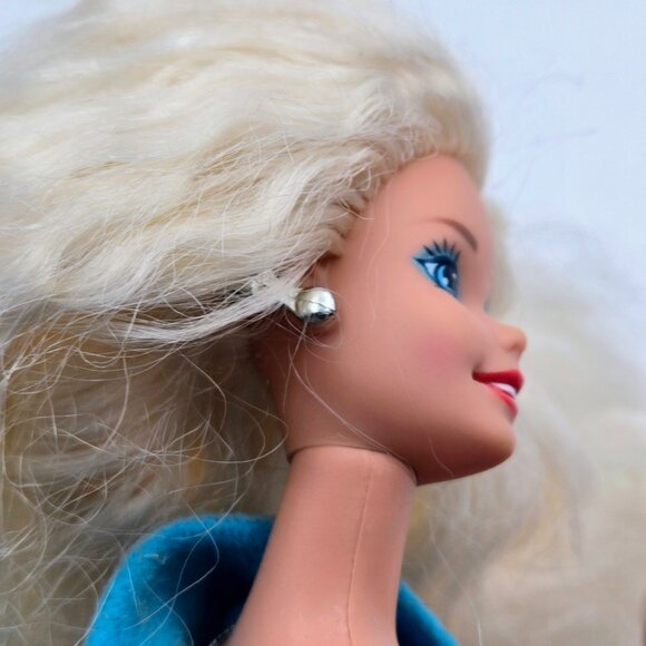 Vintage 1993 Western Stampin’ Barbie Doll Original Outfit Blue 10293 Mattel Read - Picture 13 of 16